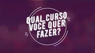 Qual curso na &aacute;rea da beleza voc&ecirc; quer fazer?