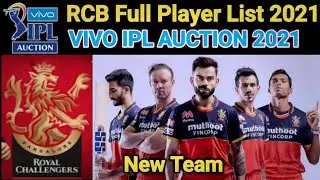 RCB full player list 2021 | RCB Player | IPL 2021 | VIVO IPL 2021 | Royal Challengers Bengalore