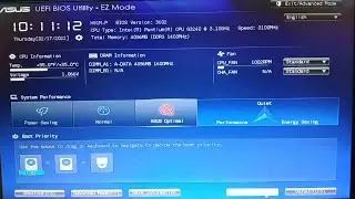 BIOS & Boot menu setup of ASUS H81M-P Motherboard