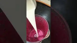 Refreshing Meets Creamy: Beetroot Shake Topped with Mango Ice Cream!