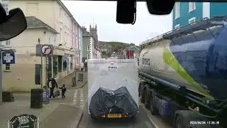 Trucking along the Welsh coast A487