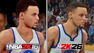 NBA 2K26 vs NBA 2K16 Graphics Comparison (PS4 vs PS5) 10 Years of NBA 2K Graphics! What has Changed?
