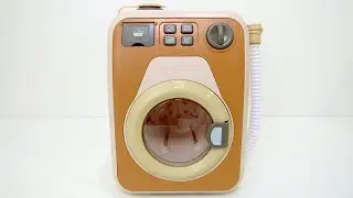 Toy Roller Washing Machine with Water Music Sound Light Inside Unboxing and Review Toy for Children