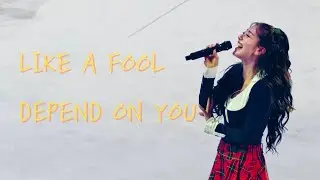 251018 TWICE like a fool+denpend on you Jihyo 4K fancam 10th fanmeeting