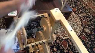 how to spin fine laceweight yarn on large bobbins - tutorial on spinolution bullfrog