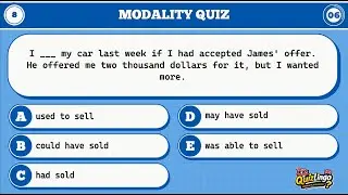 Modality Quiz | English Grammar Challenge | 53 Questions | 10 Seconds Each
