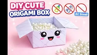 Easy Paper Box I No Glue Origami Craft for Kids