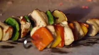 Brochettes au four &agrave; bois