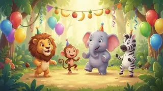 Animal Dance Song 🎶 | Jungle Rhymes for Babies & Kids#animation #animals 