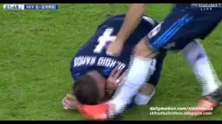 0 - 1 Sergio Ramos Fantastic Bicycle Kick Goal   Sevilla v  Real