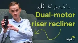 How to operate a dual-motor riser recliner chair