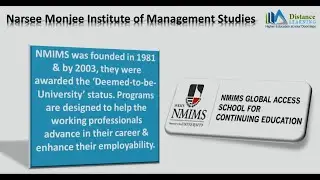Narsee Monjee Institute of Management Studies Distance Education - NMIMS