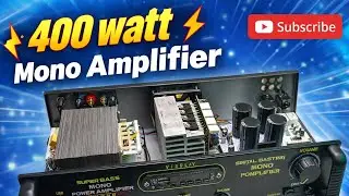 400W Mono Amplifier Making & Sound Test 💥 | High Power Bass | RX AUDIO