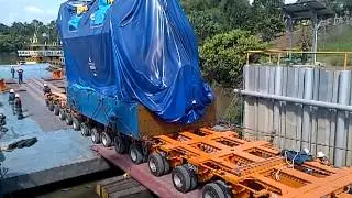 Transportes Noroccidental - Motores Wartsila peso 205 ton - Sucumbios-Ecuador
