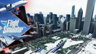 [🔴4K] Chicago Winter Flight | Microsoft Flight Simulator 2020 [RTX ULTRA]