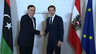 Austrian Chancellor receives Lybian Prime Minister in Vienna