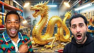 BUSTA RHYMES Gets a CUSTOM GOLDEN DRAGON at TraxNYC!!!