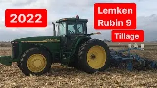 Disking cornstalks with a Lemken Rubin 9 (2022 #35)