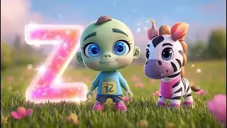 Z for Zebra 🦓 | ABC Learning with Zombie Kid | Pixar-Style 3D Animation