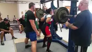 320 lb female squat raw powerlifting state record