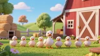 Ten Little Duckies at the Farm 🦆🌾 | Counting Song & Kids Nursery Rhyme