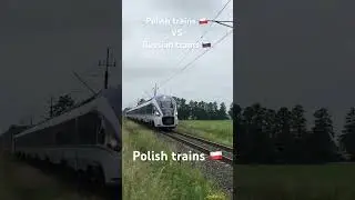 Polish trains 🇵🇱 VS Russian trains 🇷🇺 #vs #pociagi #train #railway #polish #russia