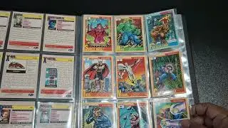 MARVEL COMICS TRADING CARDS IN AN ULTRA PRO ALBUM