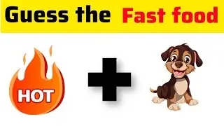 Guess the Fast food name by emojis 😱 | 99 % Fail 🤯