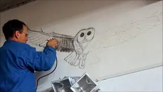 HOW TO AIRBRUSH owl - Mustang Sally Garage