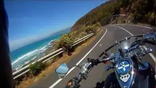 Great Ocean Road, 10 minutes of Fun on a Vn1500 Vulcan.wmv