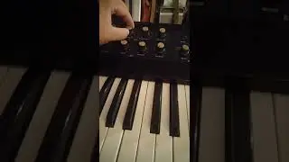 Playing with Korg Polysix filter and resonance. Also playing augmented arpeggio with arpeggiator