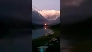 Highest Russian chapel at Belukha mountain on fire