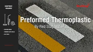 How to apply preformed thermoplastic lines and road marking symbols 🚳