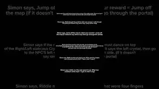 What To Do For The Simon Says Questions For Recall Glove in slap battles