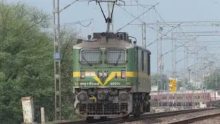WAG 9HC Electric Light locomotive | And Super Fast Express TRAINS | Indian Railways | NWR Dausa .