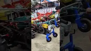 Mini Tractor on Wheels: Ingenious Small-Scale Farming Tool
