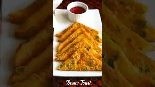Bread Besan Toast Recipe | Instant Besan Toast | Besan Toast Sandwich | #shorts