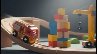 HABA Kullerb&uuml; Fire Truck vs Giant Crane: Impossible Mega City Loop! 🚧 Satisfying ASMR Crash 2026