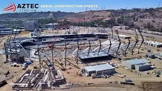 Snapdragon Stadium Aerial Construction Update San Diego St. Aztecs