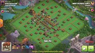 Capital Peak Level 10 in 3 attack (wall surrounding entrance) Layout 1