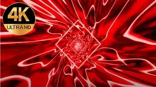 10 Hour TV VJ LOOP NEON Red Color square shape Abstract Background Video - Motion 4k Screensaver