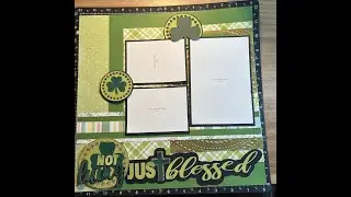 #fasfeb25 day 15 St. Patricks Day page without using theme specific paper.