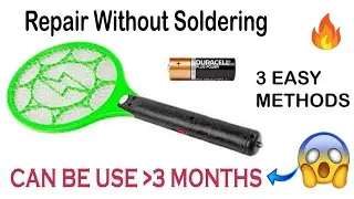 How to Repair Mosquito Bat at Home | Battery repair Just  ₹30 | without soldering iron Latest Tricks