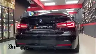 BMW F30 &nbsp;|  - Custom Axle back A Performance Exhaust Valve System
