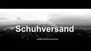 Wie man Schuhversand auf Deutsch ausspricht?