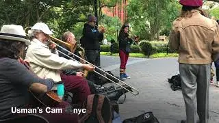 Hungry March band live at Washington Square Park