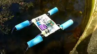 water pollution monitoring  boat