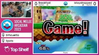 SoCal Melee Arcadian 2023 - Breakfast (Fox) vs. istaystrapped (Falco) - Winners' Pools