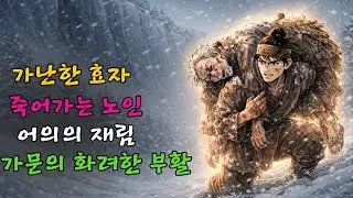 👌잠자기전 듣는 옛날이야기(중간광고없음) | 폭설 속 노인을 구한 효자, 그가 짊어진 짐의 소름 돋는 정체 | 야담 | 설화 ㅣ전설 | 오디오북 | 민담