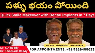 Diabetic Patient from Jagityala Gets Painless Full Mouth Dental Implants in 1 Week at LBR Dental HYD